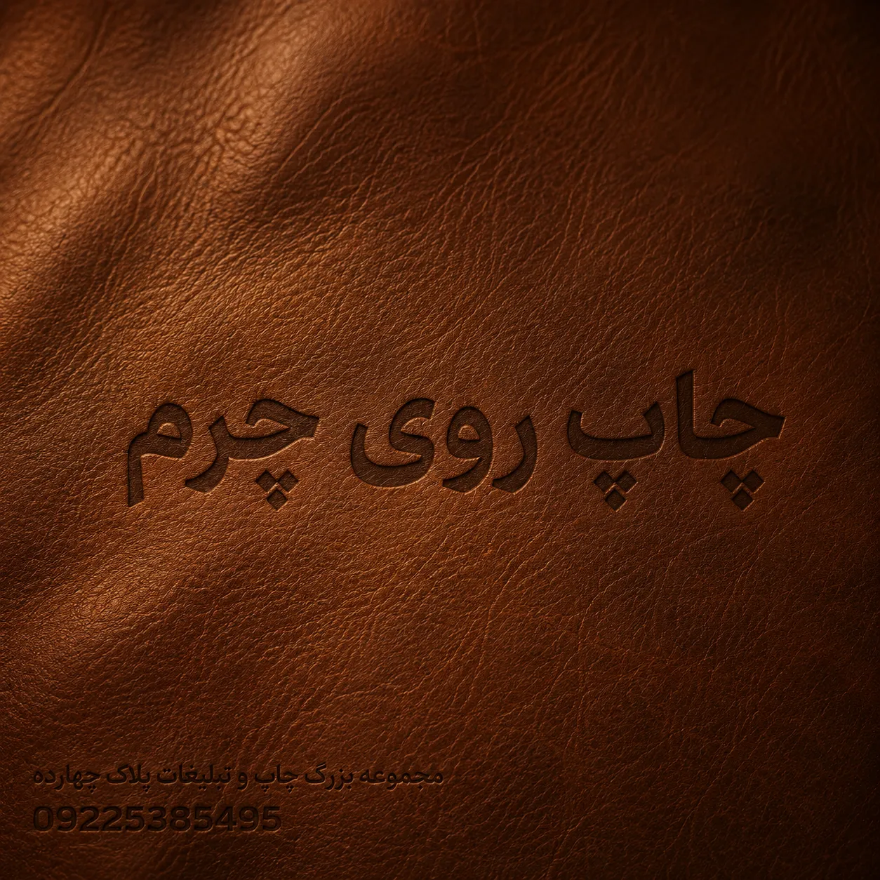 نمونه چاپ رنگی لوگو روی کیف پول چرم مصنوعی در مشهد