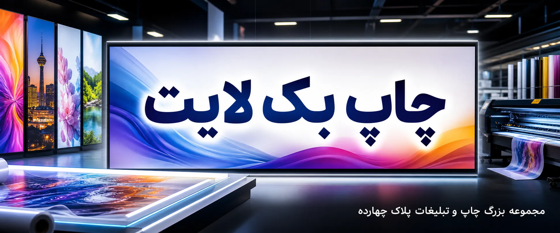 خدمات تخصصی چاپ بک لایت و تابلوهای تبلیغاتی در مرکز چاپ پلاک ۱۴ مشهد