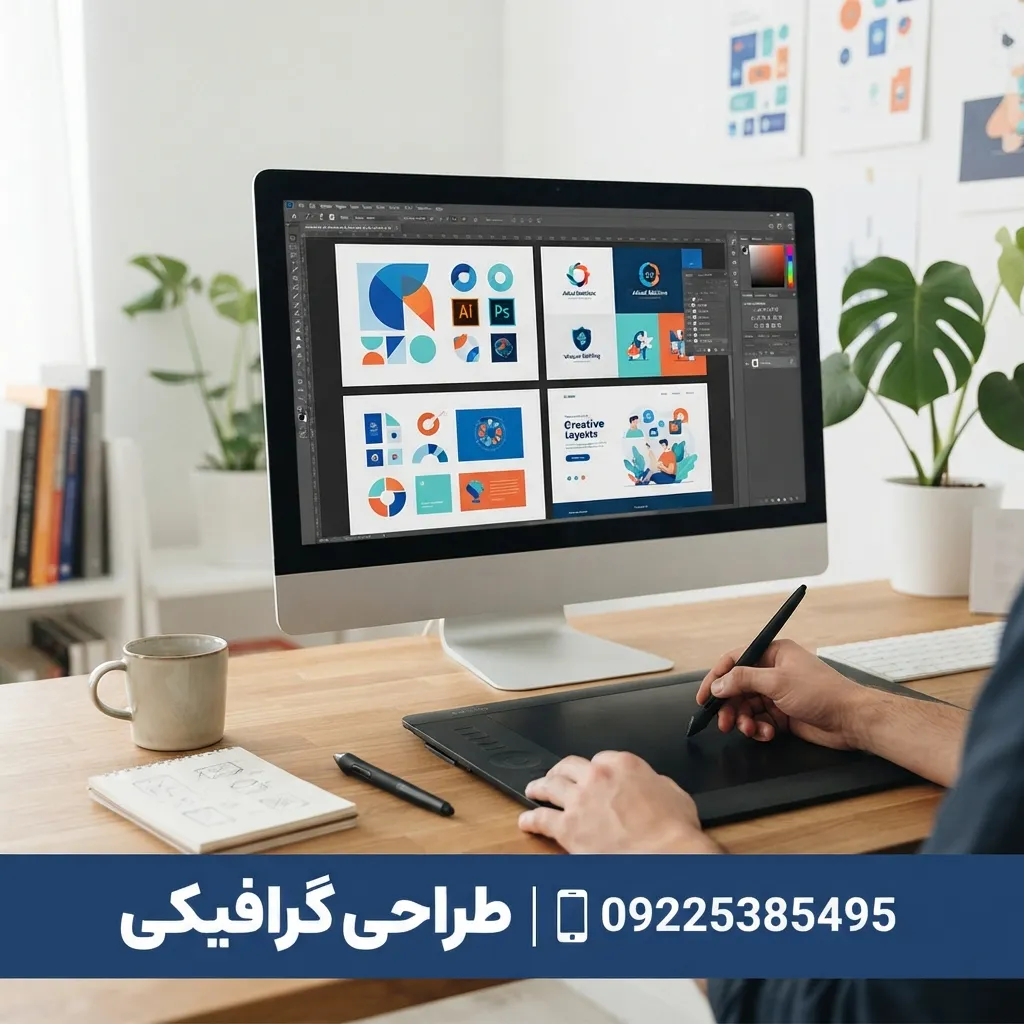 خدمات تخصصی طراحی گرافیکی برای امور چاپ و تبلیغات در پلاک ۱۴ مشهد