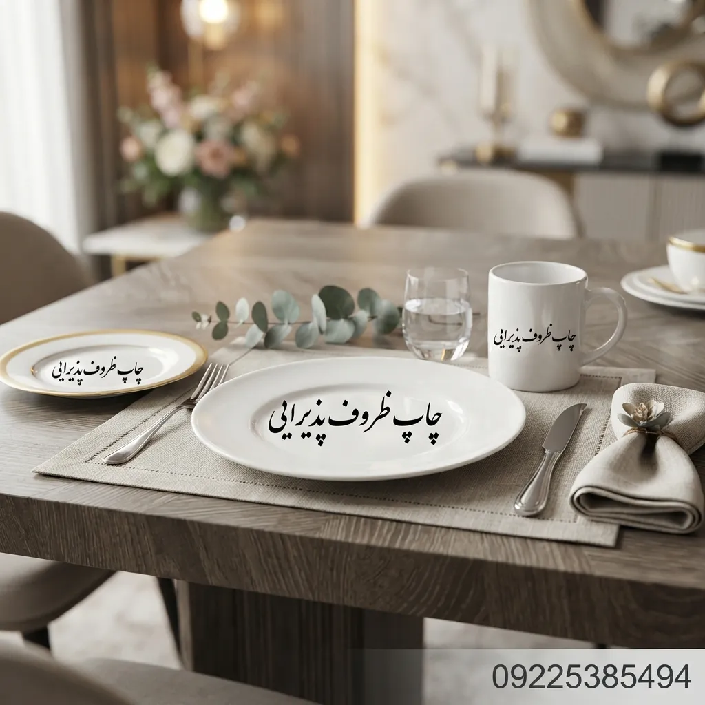 چاپ ظروف پذیرایی هتلی و رستورانی با لوگوی اختصاصی در مشهد