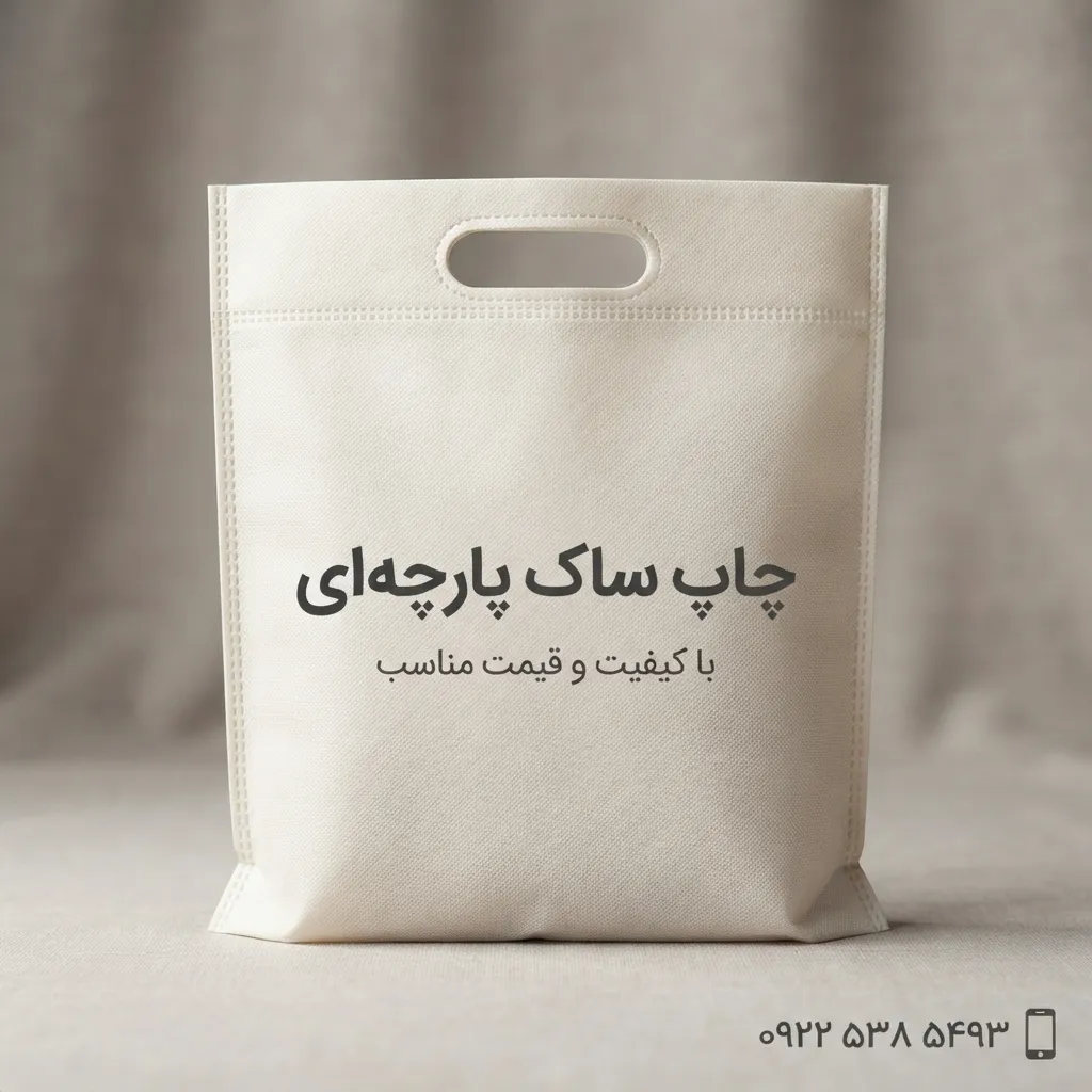 چاپ ساک پارچه ای اسپان باند اختصاصی با لوگوی برند در مشهد