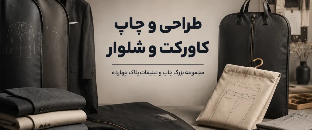 نمونه چاپ روی کاورکت و شلوار کارگاهی با کیفیت بالا