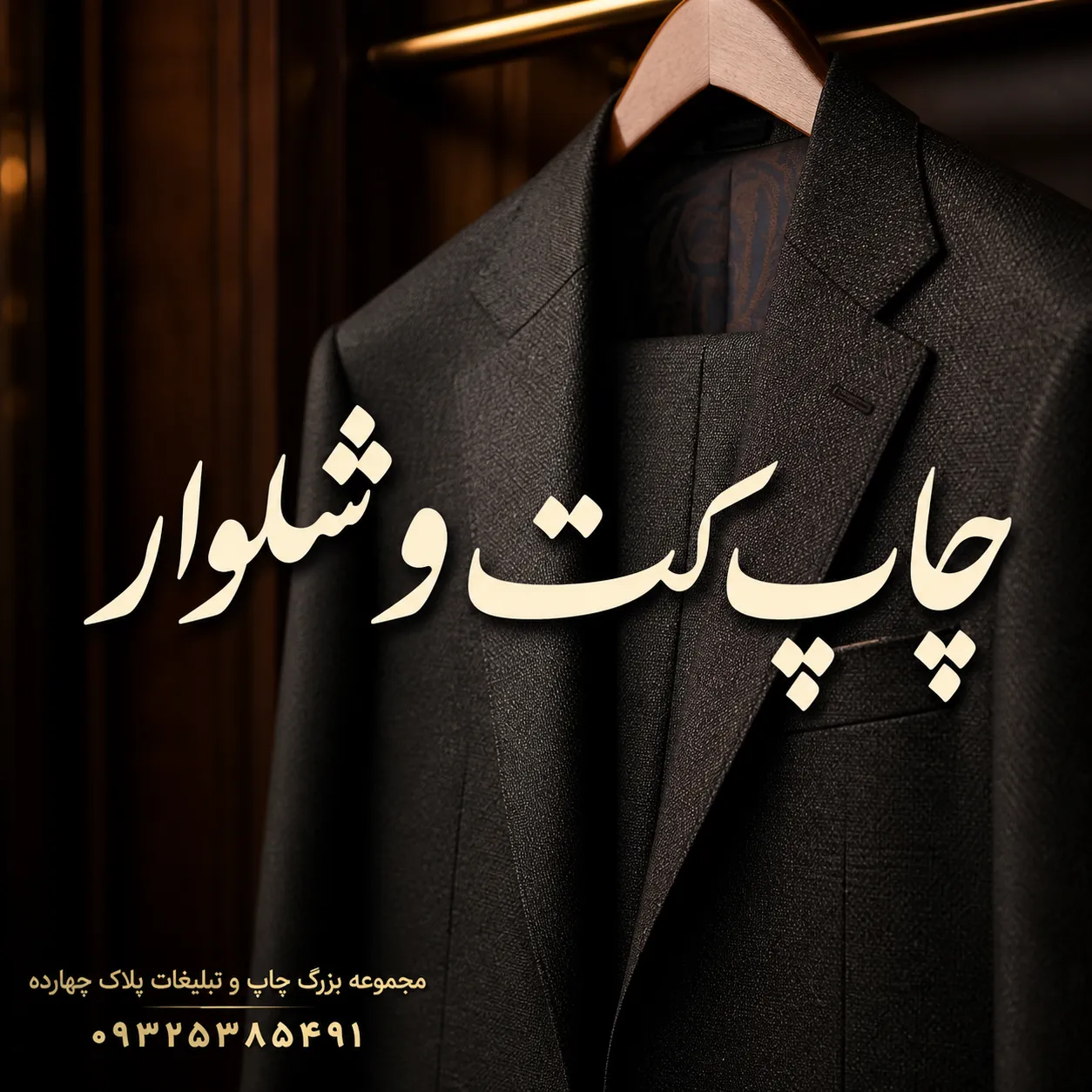 خدمات برندینگ و چاپ کت و شلوار در چاپخانه پلاک ۱۴ مشهد