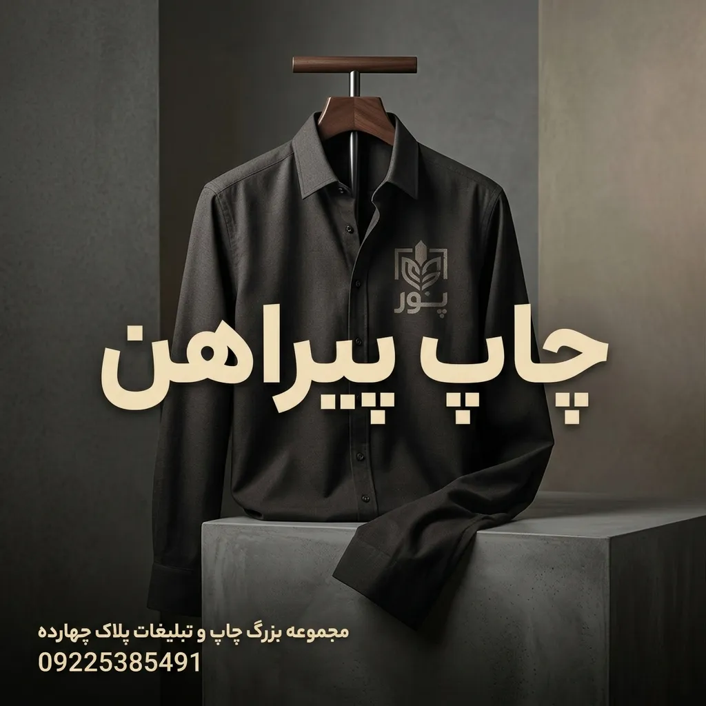 نمونه کار چاپ طرح و لوگو اختصاصی روی پیراهن در مرکز چاپ پلاک چهارده مشهد