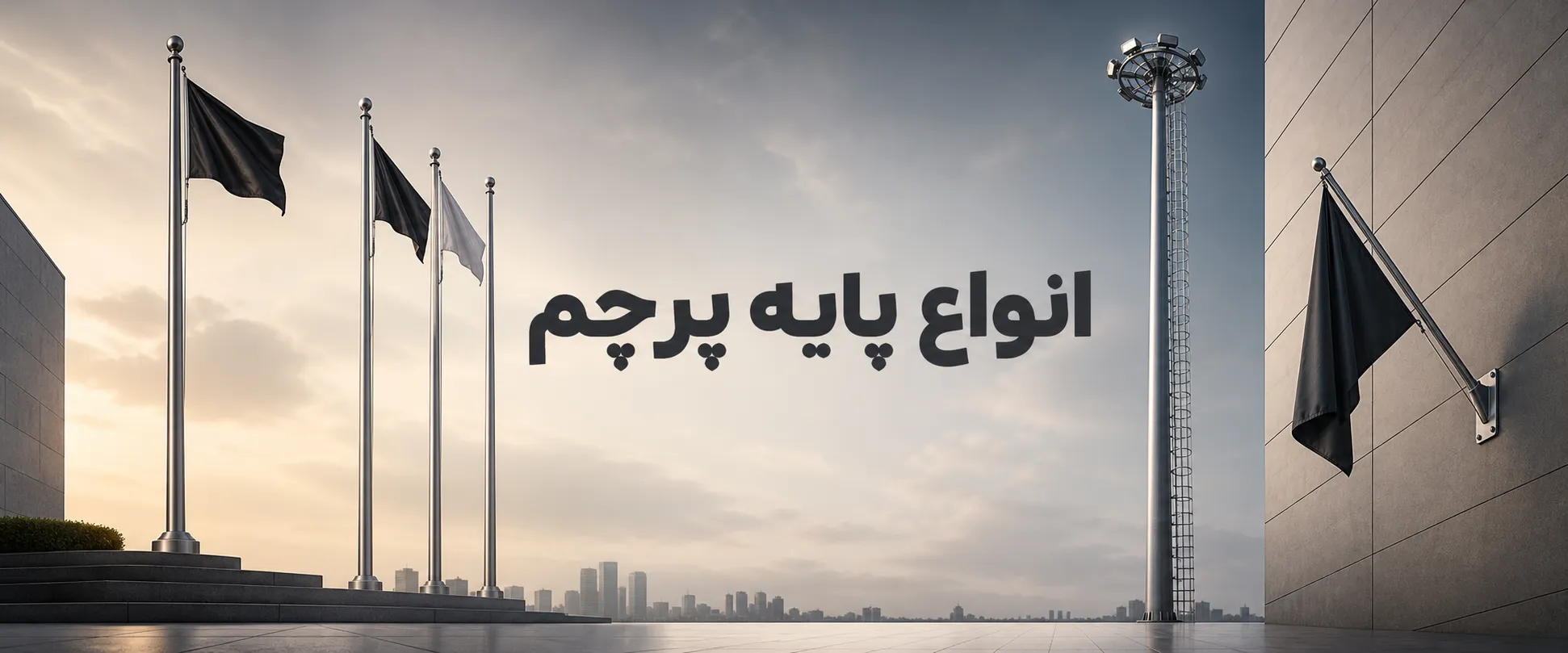 معرفی انواع پایه پرچم تشریفات و رومیزی فلزی پلاک 14
