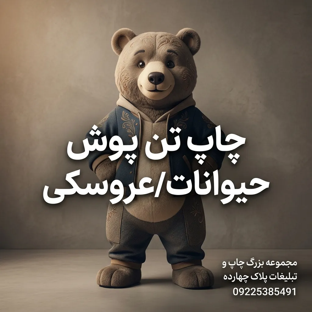 چاپ تن پوش عروسکی سفارشی در مشهد برای جذب مشتری