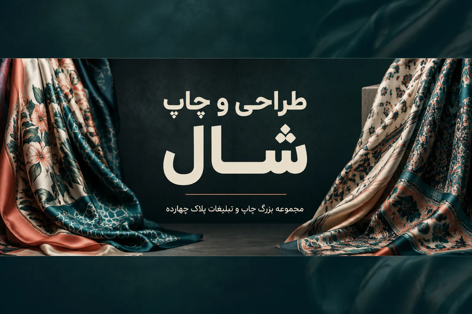چاپ شال سفارشی با طرح اختصاصی و لوگوی برند در مشهد