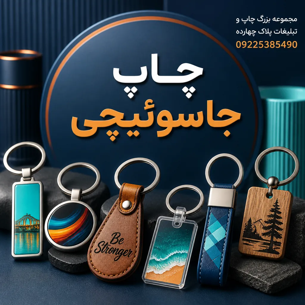 جاسوئیچی تبلیغاتی چاپ‌شده با لوگوی اختصاصی برای کسب‌وکارها