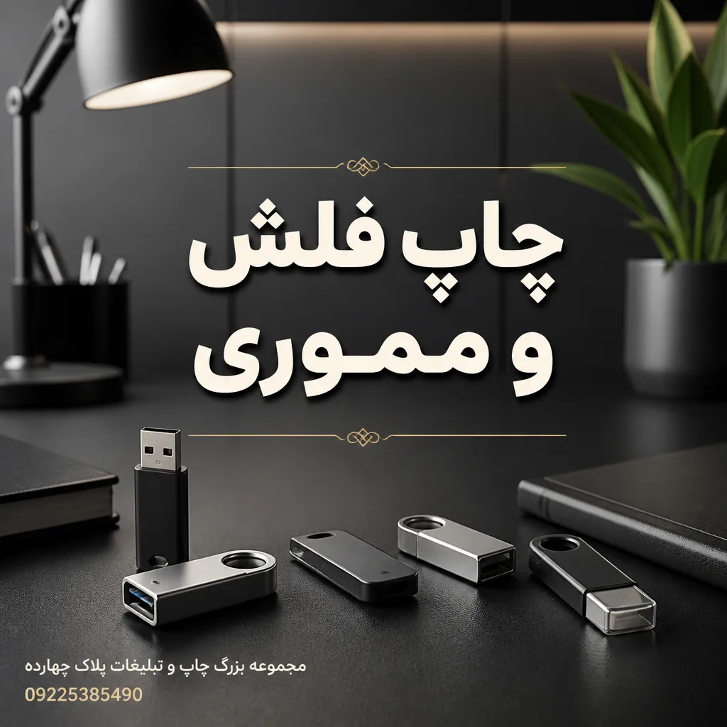 چاپ فلش مموری تبلیغاتی با لوگوی اختصاصی برند در مشهد