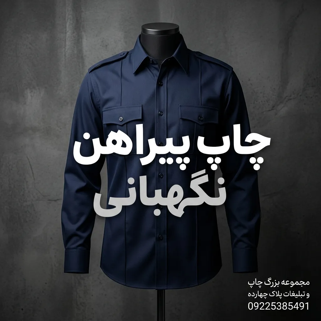 چاپ لوگو و نام مجموعه روی پیراهن نگهبانی در مشهد