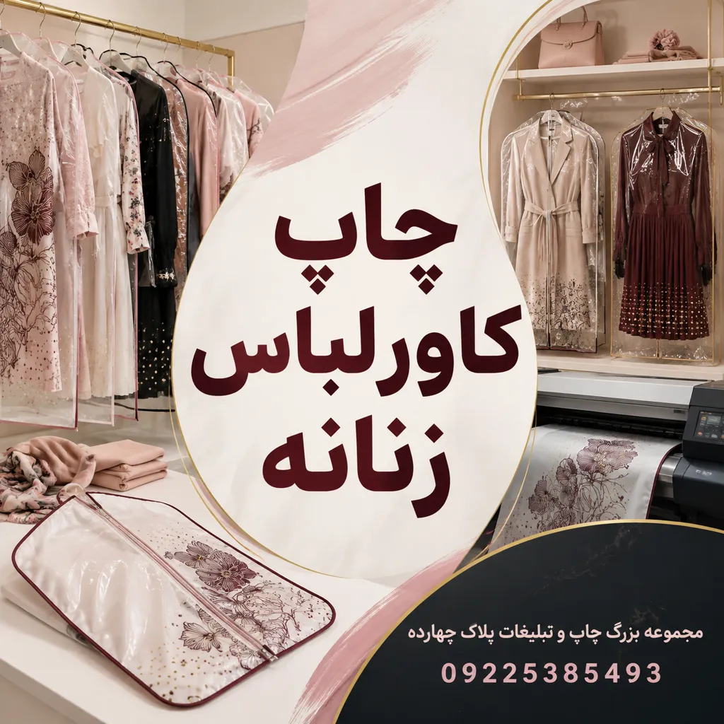 چاپ کاور لباس زنانه چاپی و برنددار برای مزون و بوتیک