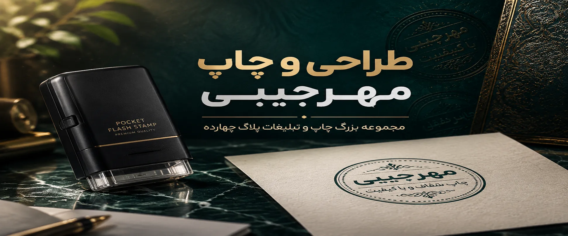 چاپ مهرجیبی در مشهد برای پزشکان، فروشگاه‌ها و کسب‌وکارهای خدماتی