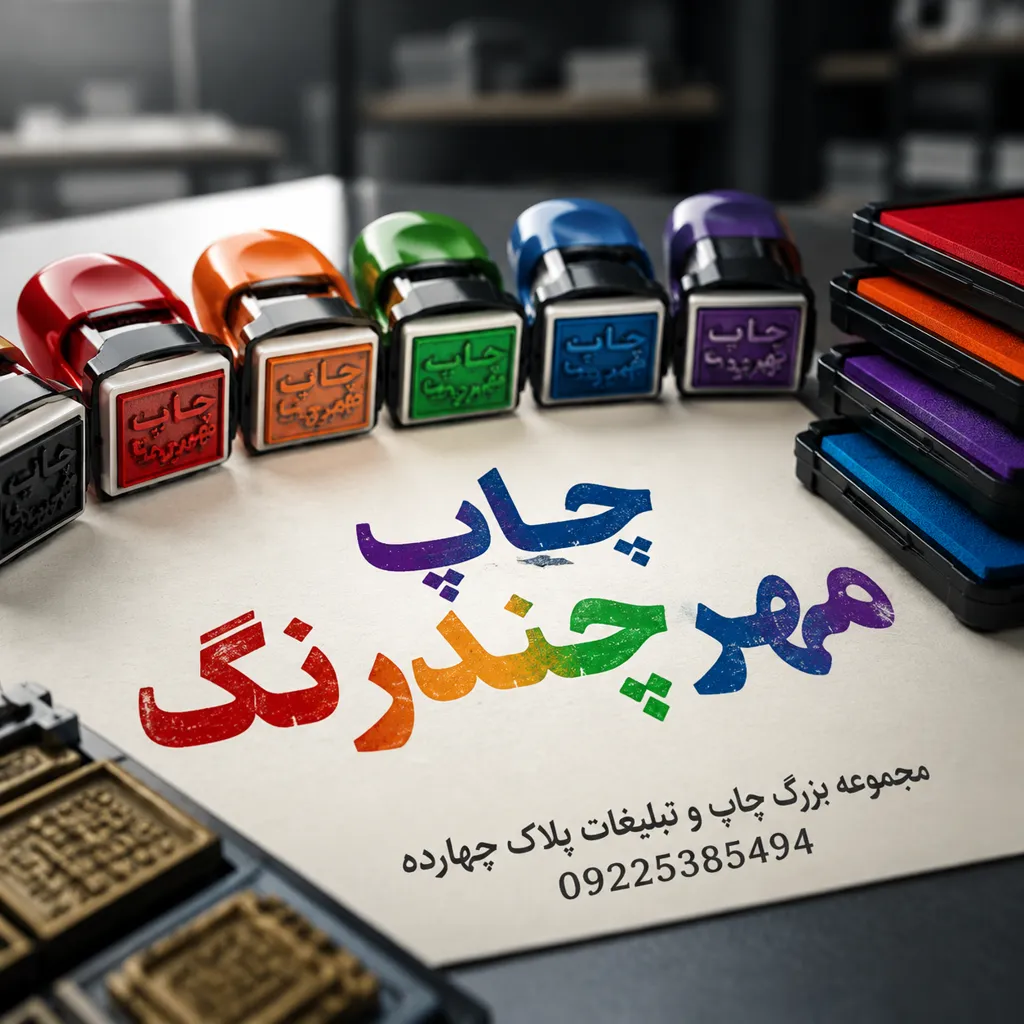 چاپ مهرچندرنگ روی فاکتور و بسته‌بندی برای کسب‌وکارهای مشهد با خروجی خوانا و برندمحور