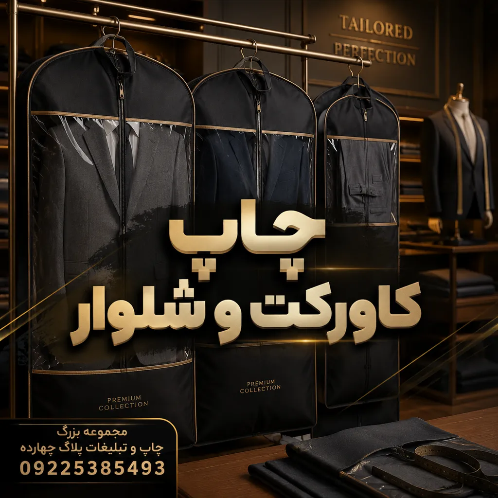 نمونه چاپ لوگو و نام برند روی کاورکت و شلوار کارگاهی در مشهد با کیفیت عالی