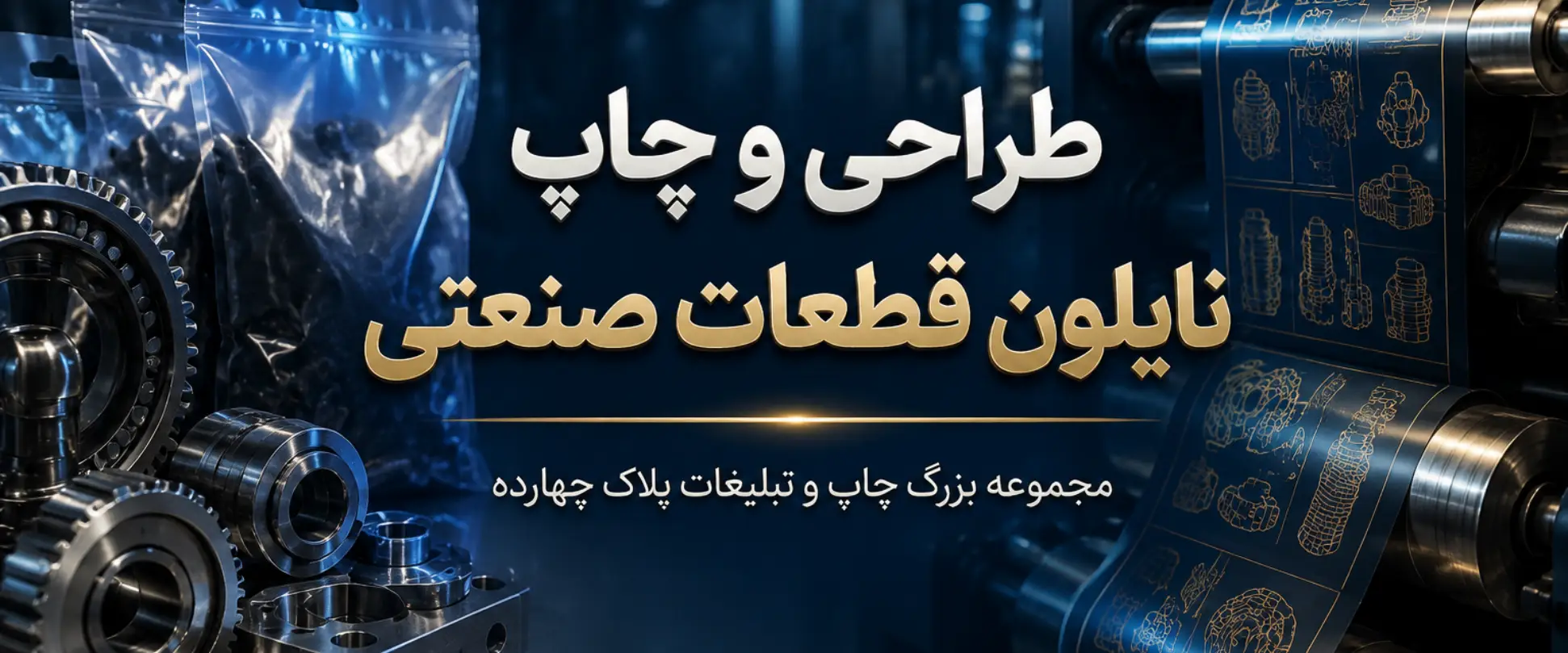چاپ نایلون قطعات صنعتی و بسته‌بندی مقاوم لوازم یدکی در مشهد