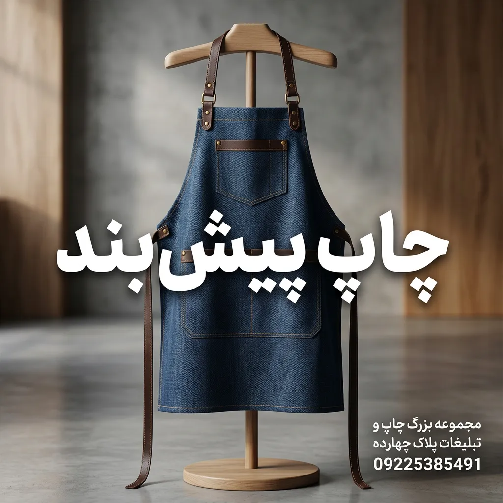 چاپ پیش بند اختصاصی با لوگوی برند برای رستوران، کافه و کسبوکارهای مشهد