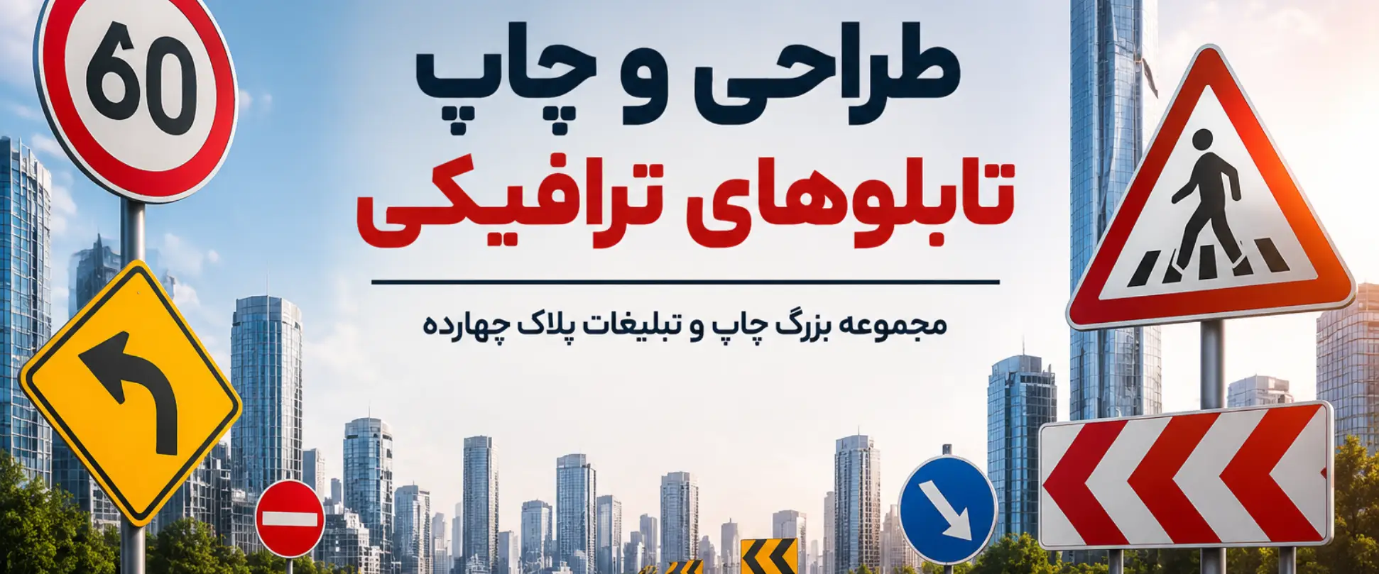 چاپ تابلوهای ترافیکی در مشهد برای جاده، کارگاه و پروژه‌های صنعتی