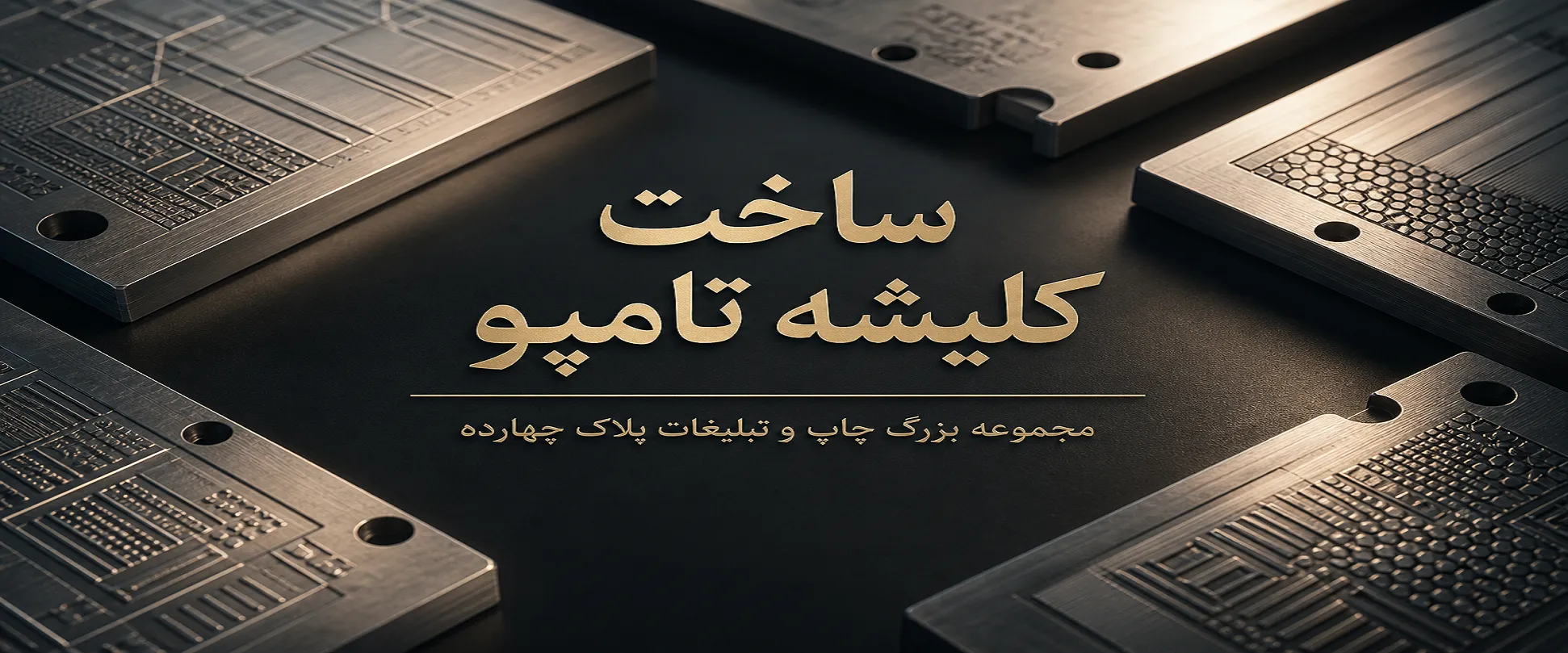 ساخت کلیشه تامپو فولادی با دقت عمق‌سنجی بالا در چاپخانه پلاک ۱۴ مشهد