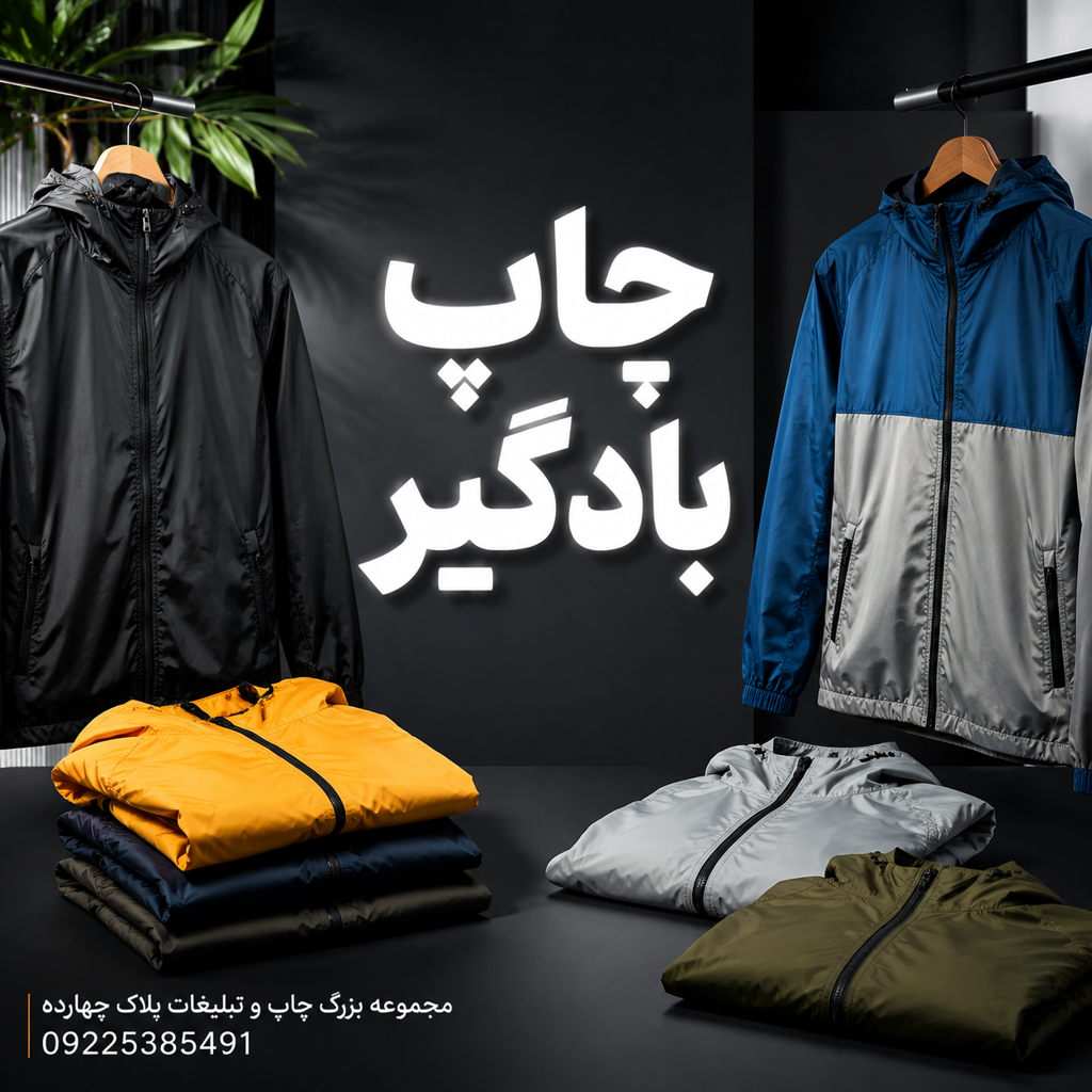 بادگیر ضد آب با کیفیت بالا و چاپ اختصاصی لوگو برای کادر پزشکی و پیراپزشکی در مشهد