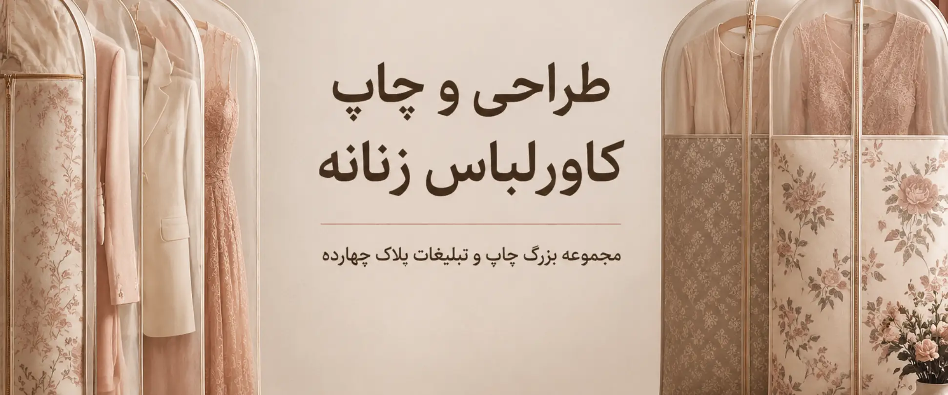 چاپ کاور لباس زنانه برای مزون و بوتیک در مشهد