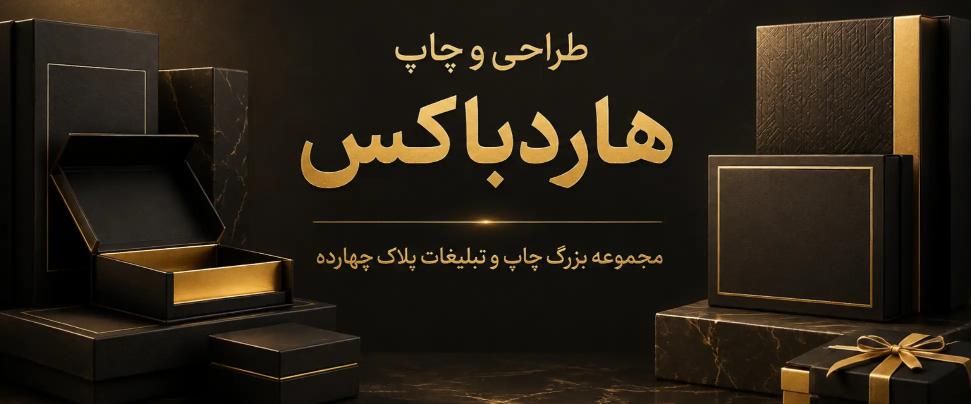 چاپ هاردباکس لوکس و جعبه سخت اختصاصی در مجموعه چاپ و تبلیغات پلاک 14 مشهد