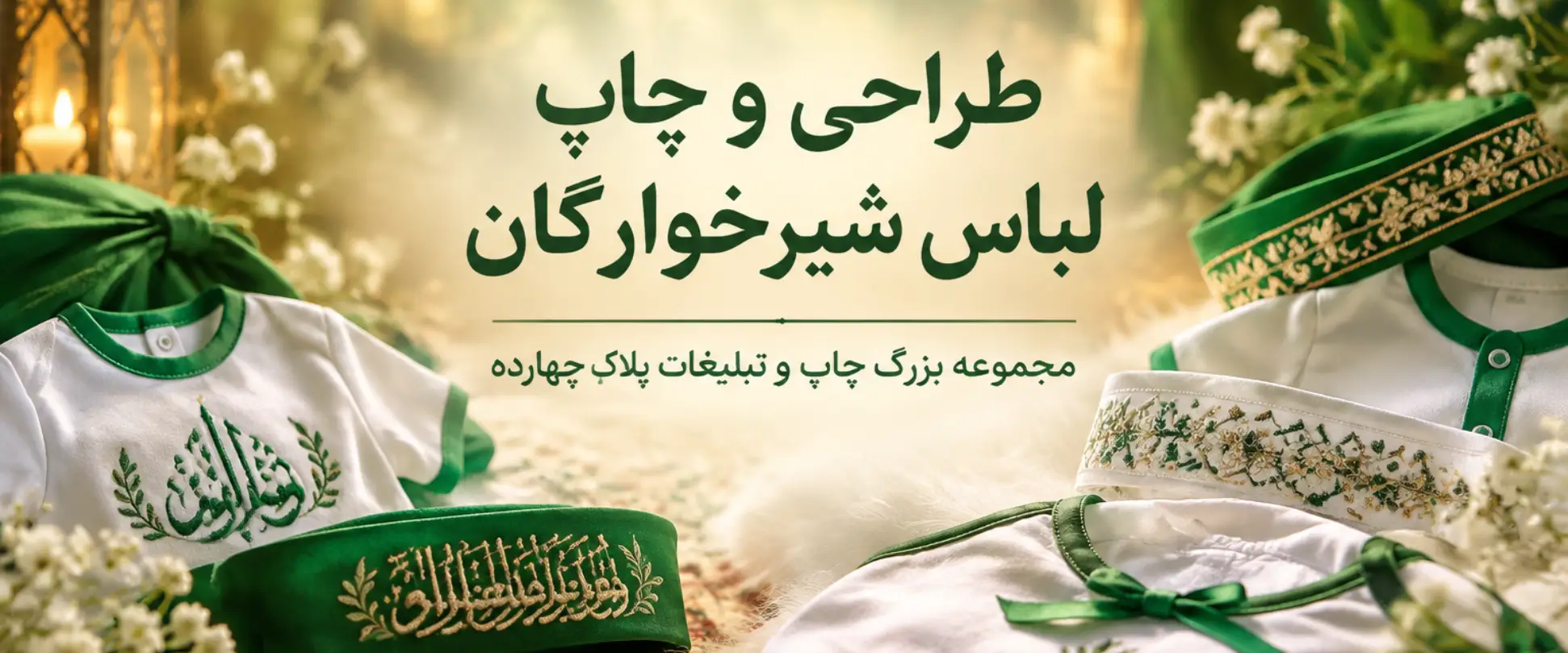 چاپ لباس شیرخوارگان با کیفیت عالی در چاپخانه مشهد پلاک چهارده